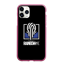 Чехол iPhone 11 Pro матовый Rainbow six siege logo