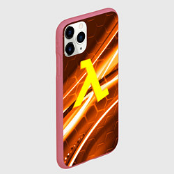 Чехол iPhone 11 Pro матовый Half life valve steel, цвет: 3D-малиновый — фото 2