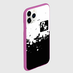 Чехол iPhone 11 Pro матовый Рокстар краски, цвет: 3D-фиолетовый — фото 2