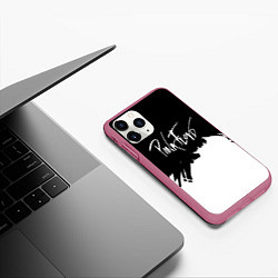 Чехол iPhone 11 Pro матовый Pink Floyd белые краски, цвет: 3D-малиновый — фото 2