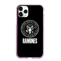 Чехол iPhone 11 Pro матовый Ramones rock logo