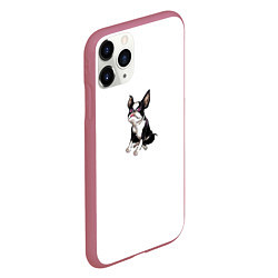 Чехол iPhone 11 Pro матовый Iggy, цвет: 3D-малиновый — фото 2