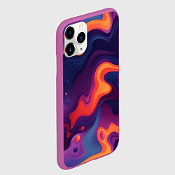 Чехол iPhone 11 Pro матовый Неоновый спектр, цвет: 3D-фиолетовый — фото 2