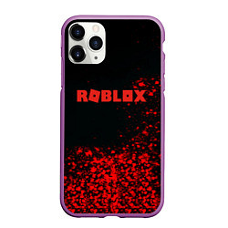 Чехол iPhone 11 Pro матовый Roblox красные краски