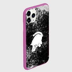 Чехол iPhone 11 Pro матовый Death stranding серые краски, цвет: 3D-фиолетовый — фото 2