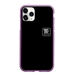 Чехол iPhone 11 Pro матовый Gta vice city black