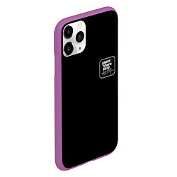 Чехол iPhone 11 Pro матовый Gta vice city black, цвет: 3D-фиолетовый — фото 2