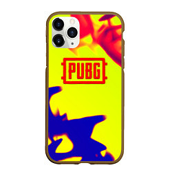 Чехол iPhone 11 Pro матовый PUBG neon flame