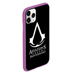 Чехол iPhone 11 Pro матовый Assassins Creed brotherhood, цвет: 3D-фиолетовый — фото 2