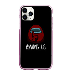 Чехол iPhone 11 Pro матовый Among us logo game