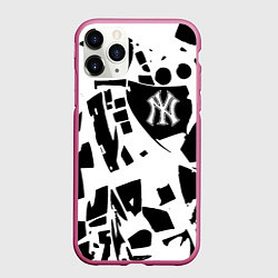 Чехол iPhone 11 Pro матовый New York yankees - abstraction