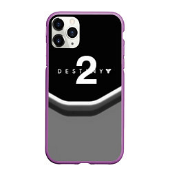 Чехол iPhone 11 Pro матовый Destiny geometry online game, цвет: 3D-фиолетовый