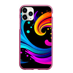 Чехол iPhone 11 Pro матовый Joy wave - ai art fantasy