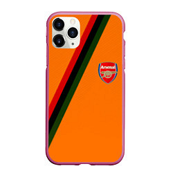 Чехол iPhone 11 Pro матовый Arsenal geometry steel