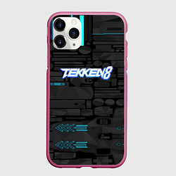 Чехол iPhone 11 Pro матовый Tekken namco game, цвет: 3D-малиновый