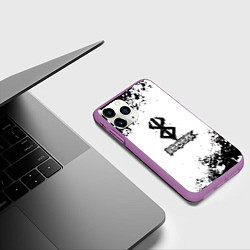 Чехол iPhone 11 Pro матовый Хвост феи x Берсерк, цвет: 3D-фиолетовый — фото 2