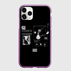 Чехол iPhone 11 Pro матовый Сатору Годжо падает - Магическая битва, цвет: 3D-фиолетовый
