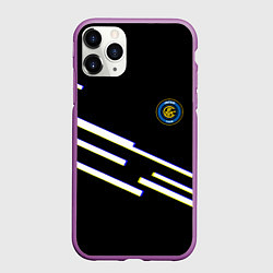 Чехол iPhone 11 Pro матовый Inter line fc, цвет: 3D-фиолетовый