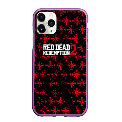 Чехол iPhone 11 Pro матовый Red dead redemption x farcry pattern