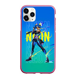 Чехол iPhone 11 Pro матовый Neon Valorant