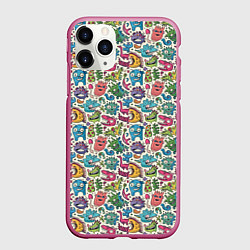 Чехол iPhone 11 Pro матовый Лесные чудовища