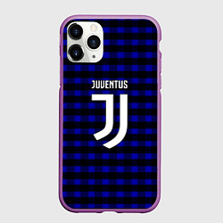 Чехол iPhone 11 Pro матовый Ювентус паттерн
