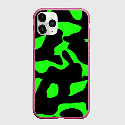 Чехол iPhone 11 Pro матовый Зелёный камуфляж милитари