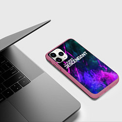 Чехол iPhone 11 Pro матовый Texture - The First Descendant, цвет: 3D-малиновый — фото 2