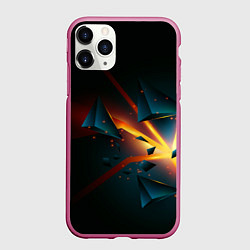 Чехол iPhone 11 Pro матовый Разлом плиты - абстрактная расщелина
