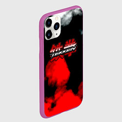 Чехол iPhone 11 Pro матовый Tekken color smoke, цвет: 3D-фиолетовый — фото 2