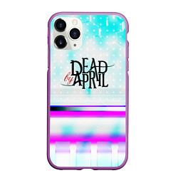 Чехол iPhone 11 Pro матовый Dead by april rock band, цвет: 3D-фиолетовый