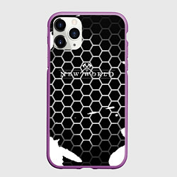 Чехол iPhone 11 Pro матовый New world hexagon