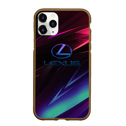 Чехол iPhone 11 Pro матовый Lexus stripes