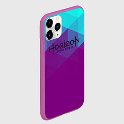Чехол iPhone 11 Pro матовый Horizon zero dawn geometry neon, цвет: 3D-фиолетовый — фото 2