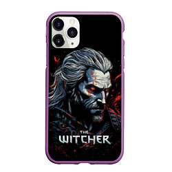 Чехол iPhone 11 Pro матовый The Witcher blood