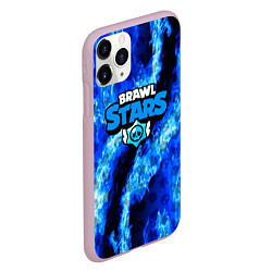 Чехол iPhone 11 Pro матовый Brawl stars fire blue, цвет: 3D-розовый — фото 2