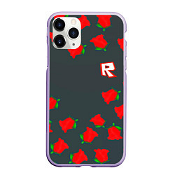 Чехол iPhone 11 Pro матовый Roblox rose, цвет: 3D-светло-сиреневый