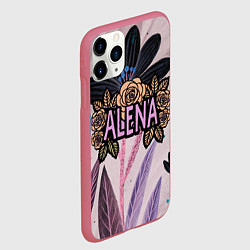 Чехол iPhone 11 Pro матовый Alena roses, цвет: 3D-малиновый — фото 2