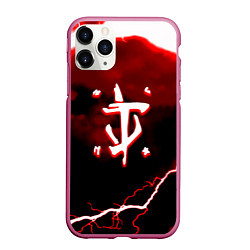 Чехол iPhone 11 Pro матовый Doom storm logo