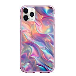 Чехол iPhone 11 Pro матовый Перламутровый голографический градиент, цвет: 3D-розовый