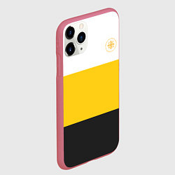 Чехол iPhone 11 Pro матовый Сокрушу пред ним врагов его НИКА 2 желтая, цвет: 3D-малиновый — фото 2