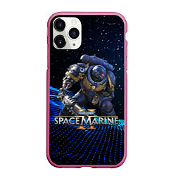 Чехол iPhone 11 Pro матовый Warhammer 40000 space marine 2 ультрамарин