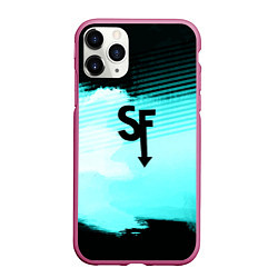 Чехол iPhone 11 Pro матовый Sally face geometry