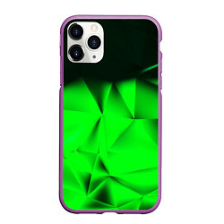 Чехол iPhone 11 Pro матовый Кислотная абстракция кубы, цвет: 3D-фиолетовый