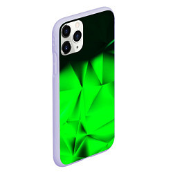 Чехол iPhone 11 Pro матовый Кислотная абстракция кубы, цвет: 3D-светло-сиреневый — фото 2