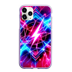 Чехол iPhone 11 Pro матовый Lightning - neon fantasy