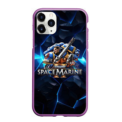 Чехол iPhone 11 Pro матовый Captain Titus Warhammer 40000 space marine 2