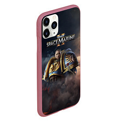 Чехол iPhone 11 Pro матовый Captain Titus Warhammer 40000 space marine 2, цвет: 3D-малиновый — фото 2