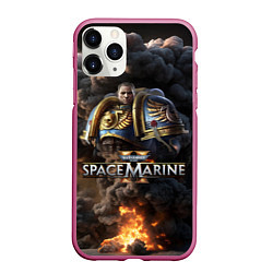 Чехол iPhone 11 Pro матовый Captain Titus Warhammer 40000 space marine 2