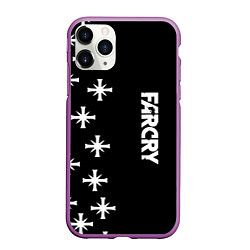 Чехол iPhone 11 Pro матовый Farcry текстура знаки, цвет: 3D-фиолетовый